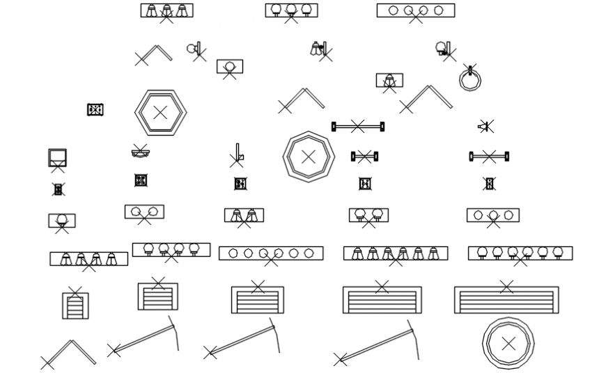 Multiple bathroom and plumbing blocks cad drawing details dwg file