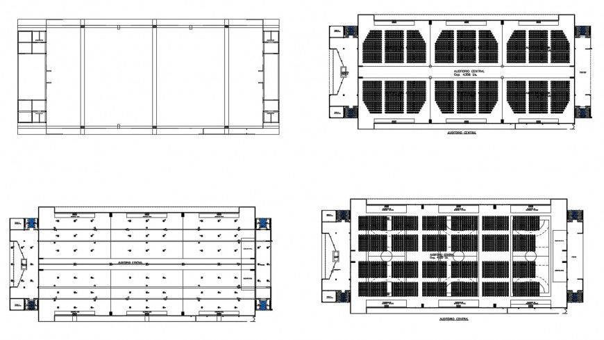 Multiple class rooms and plan drawing details of academic institute dwg file