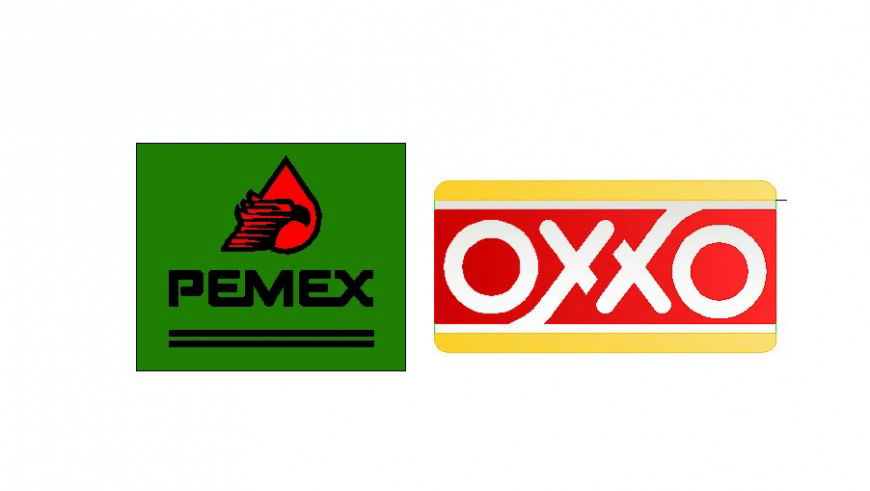 Multiple company logo elevation blocks cad drawing details dwg file