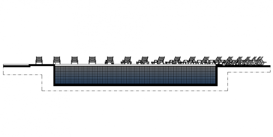 Multiple desk back rest chairs blocks cad drawing details dwg file
