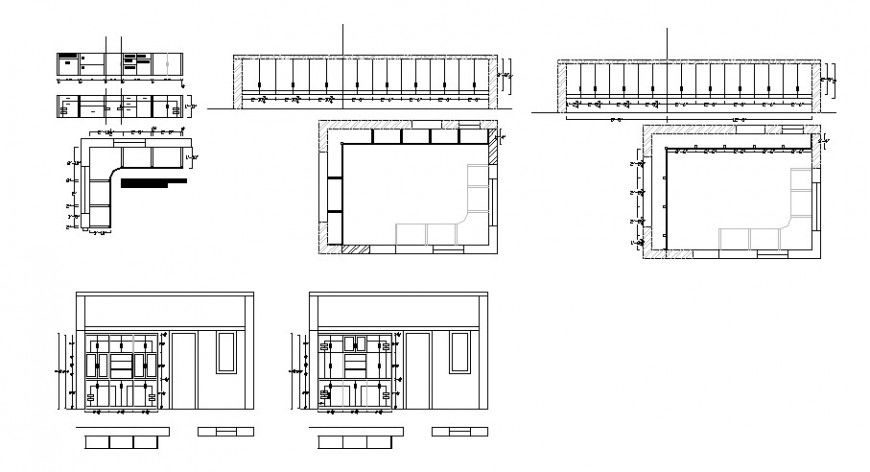 Multiple drawing room furniture blocks auto-cad drawing details dwg file