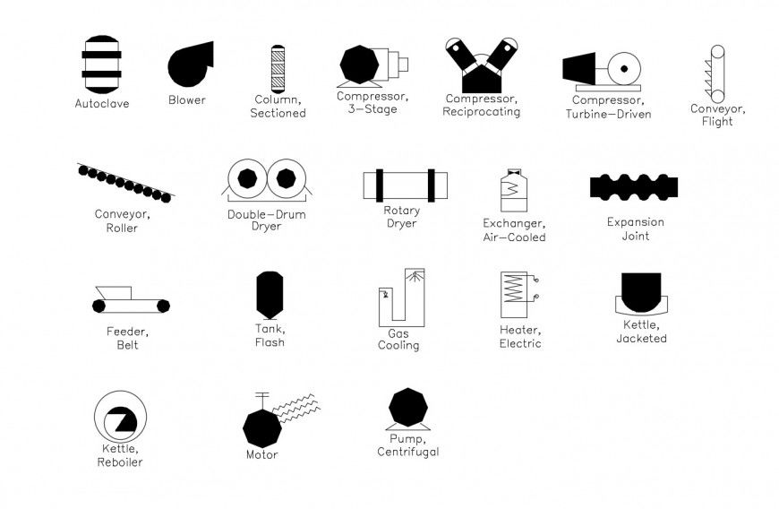 Multiple hardware and electric equipment blocks cad drawing details dwg file
