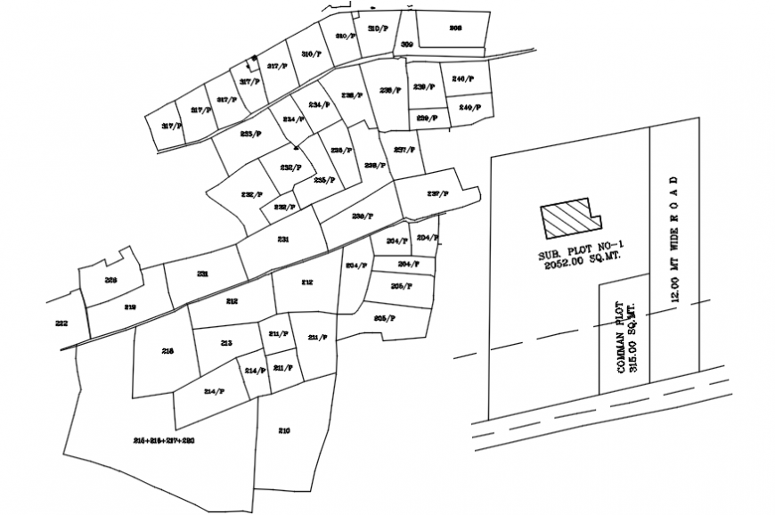 Multiple houses plotting and site plan cad drawing details dwg file