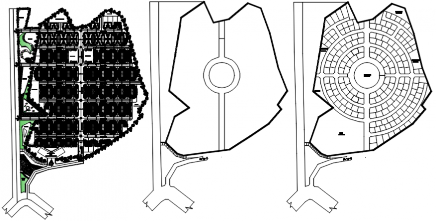 Multiple houses site plan and location map drawing details dwg file