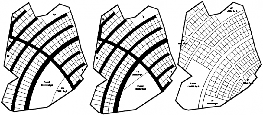 Multiple housing colony site plan and location map details dwg file