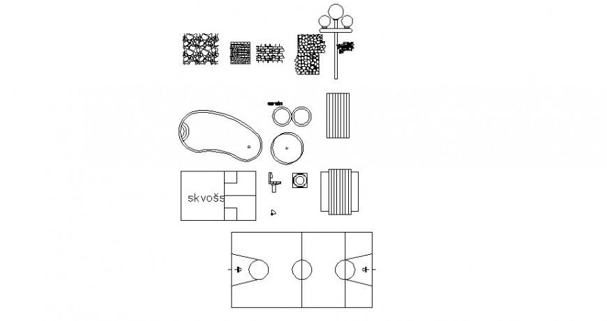 Multiple mix household elevation blocks cad drawing details dwg file