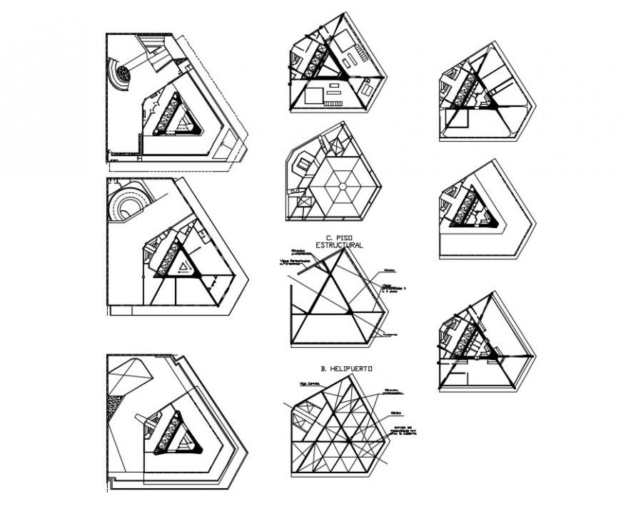 Multiple office cabin layout plan cad drawing details dwg file
