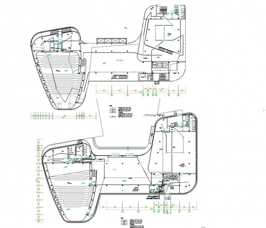 Multiplex and shopping mall pan layout file