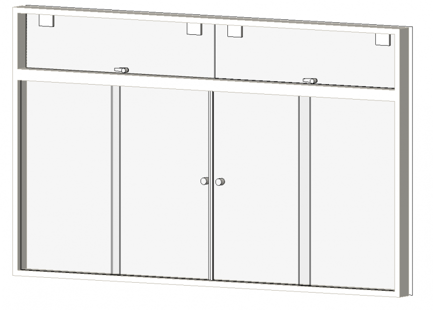 Multiplex theater building door detail elevation layout 3d max file