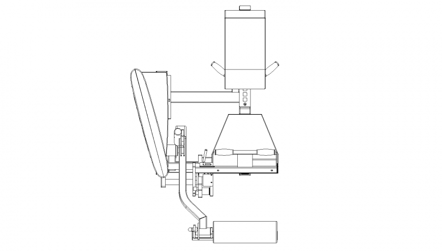 Multipurpose gym equipment detail drawing in dwg AutoCAD file.