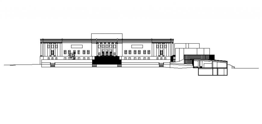 Municipal commercial building plan layout file
