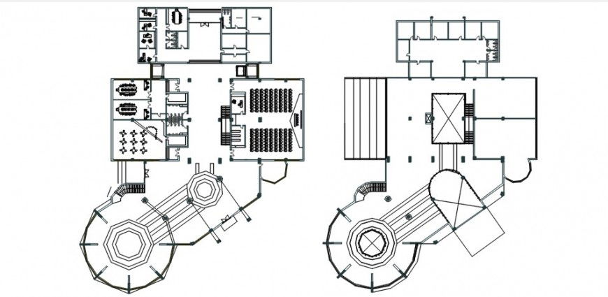 Museum and hotel furniture layout plan