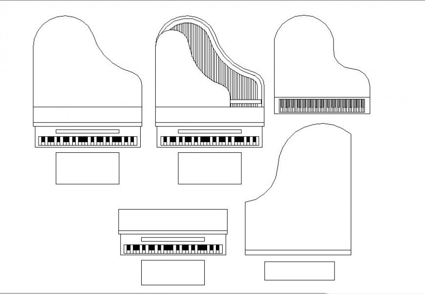 music instruments piano cad file