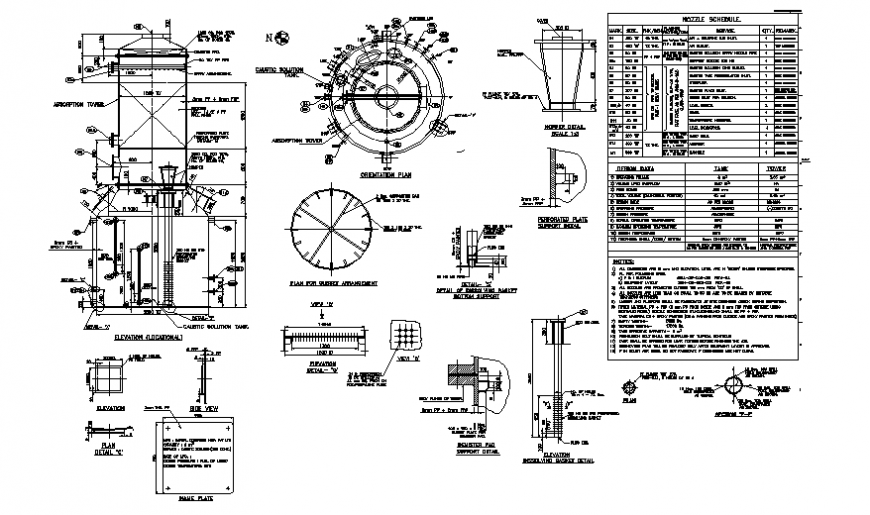 Needle tank section planning layout file