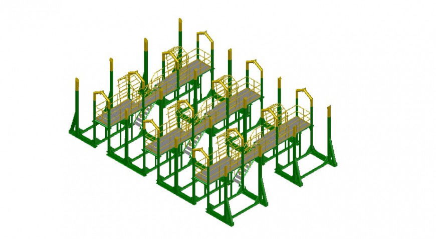 Net cover based detail, bridge type 3d detail dwg file