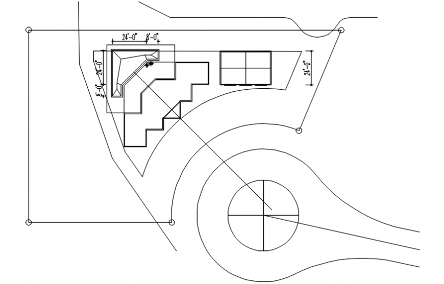 New floor of office framing plan structure cad drawing details dwg file