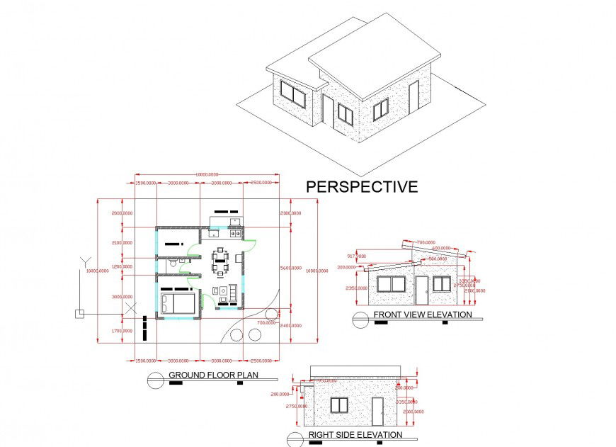 New plan model house plan layout file