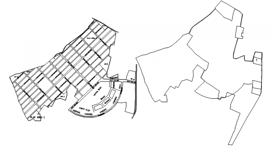 New plotting site plan and location map details dwg file