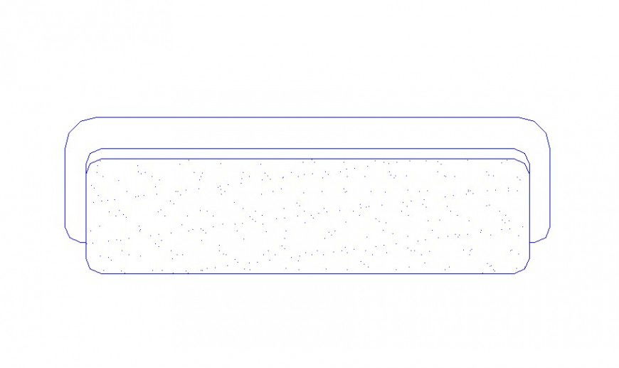2D Sofa Set Elevation DWG Drawing for Interior Design