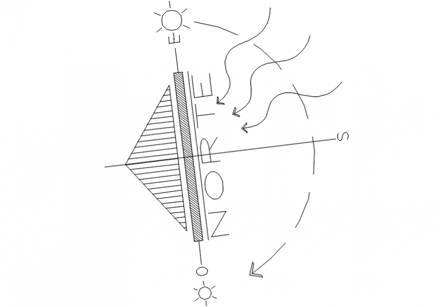 North direction block symbol cad drawing details dwg file
