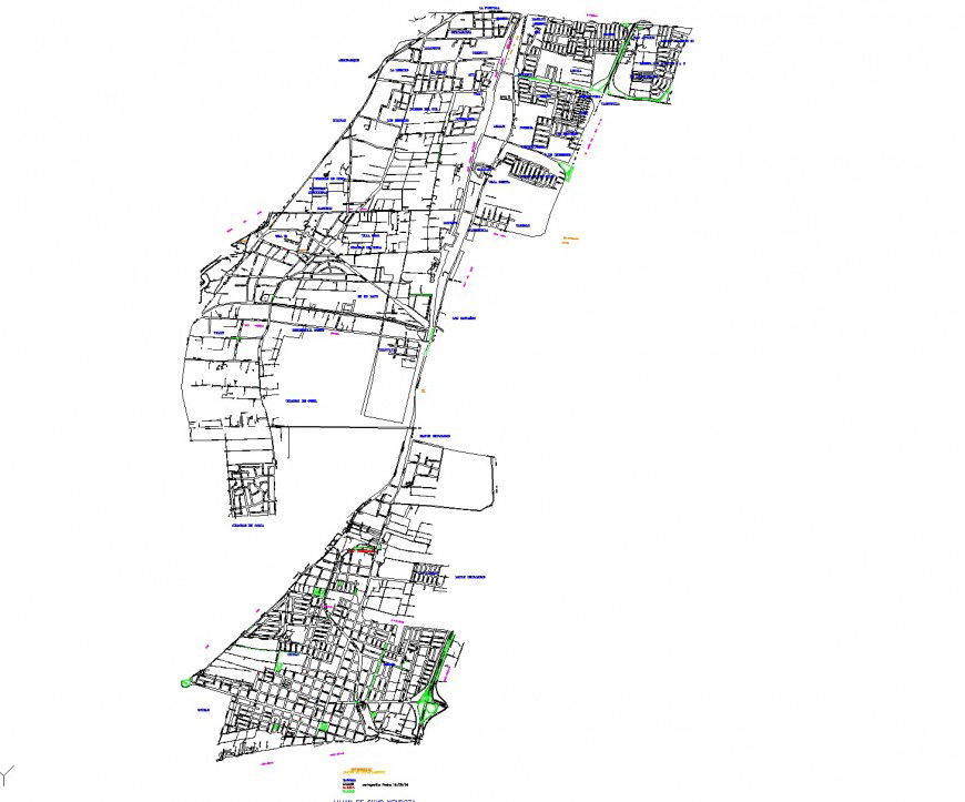 North direction map plan layout file