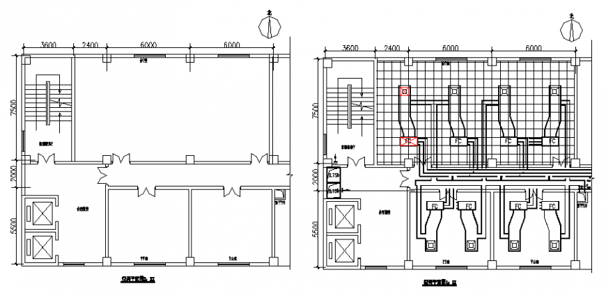 North direction office chamber plan layout file
