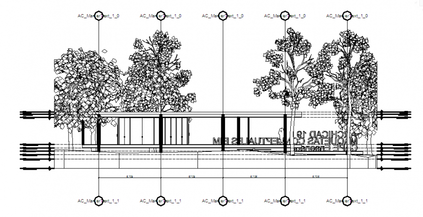 North Elevation design of steel structure house design