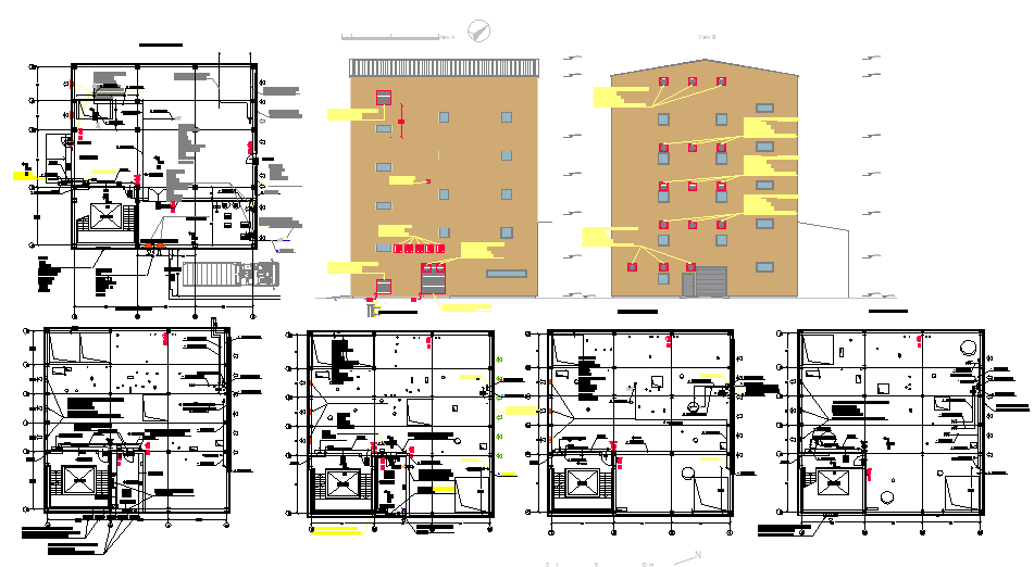 oat flaking production building dwg file
