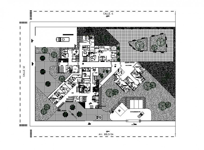 Obstetrics health center architecture layout plan cad drawing details dwg file