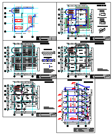 office and apartment building design drawing