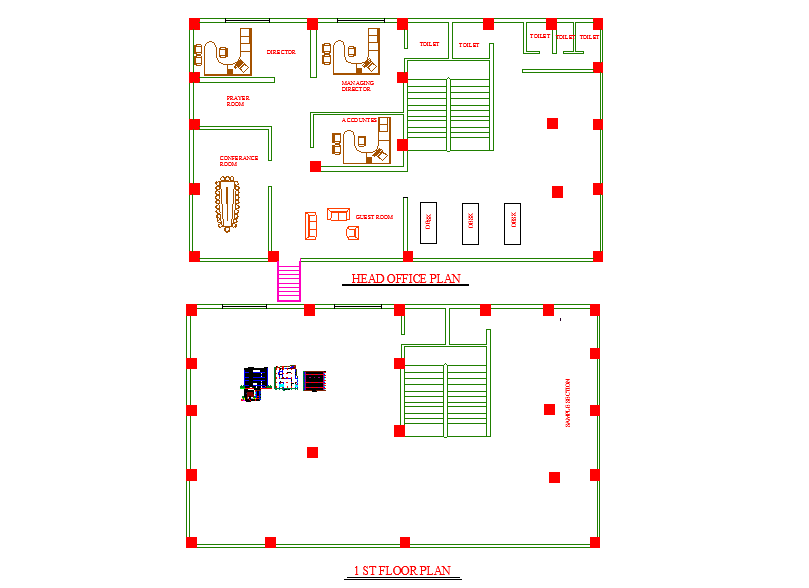 office building dwg autocad drawing