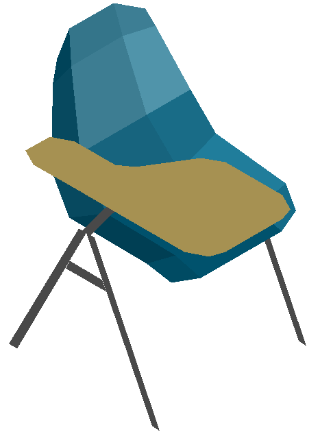3D Office Chair Design with Full Detailing of Structure, Seat