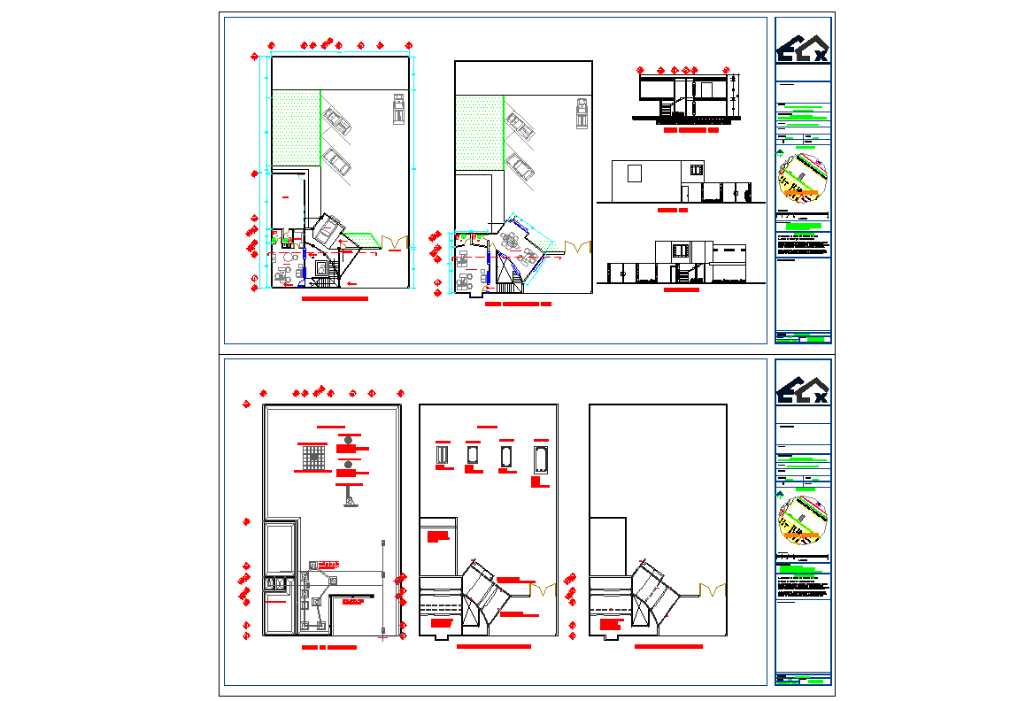 office of construction Detail in DWG file