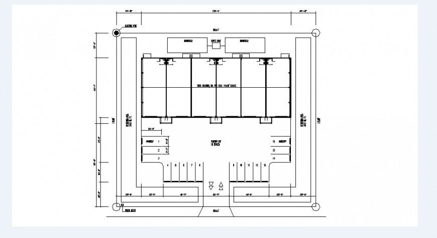 Office basement floor framing plan structure details dwg file