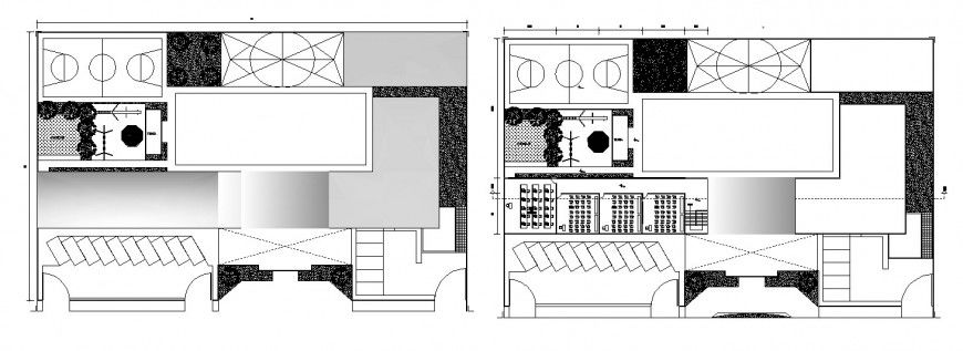 Office building cover plan and floor plan cad drawing details dwg file