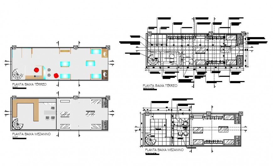 Office building floor distribution plan cad drawing details dwg file