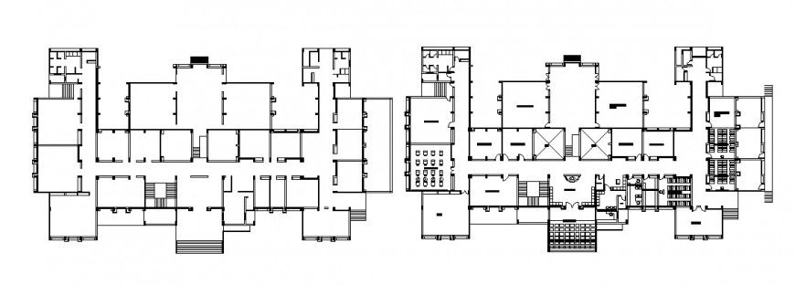 Office building floor framing plan and structure cad drawing details dwg file