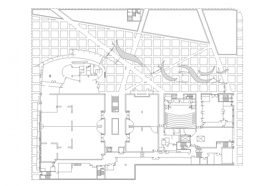 Office building general framing plan cad drawing details dwg file