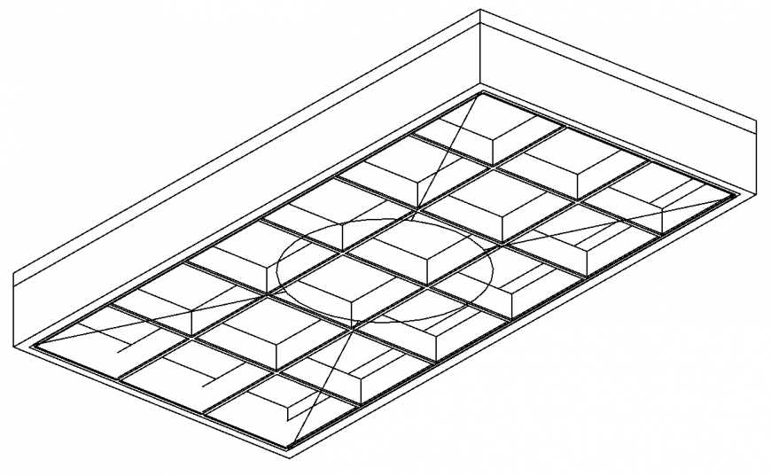 Office building light detail elevation layout 3d model Sketch-up file