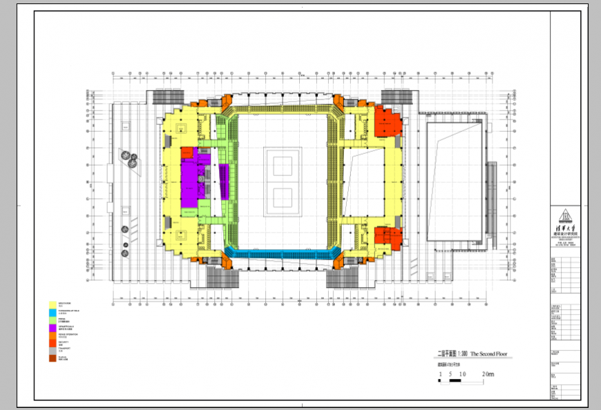 Office building plan auto-cad details psd file