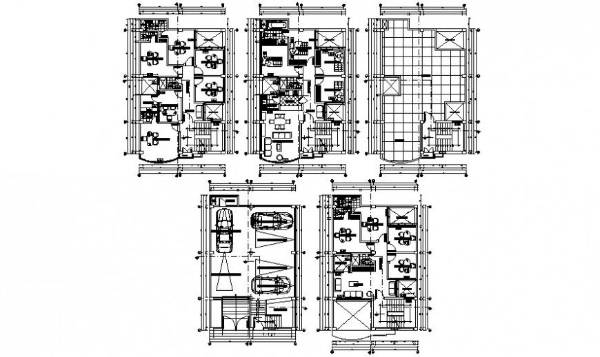 Office building plan details drawing in autocad file
