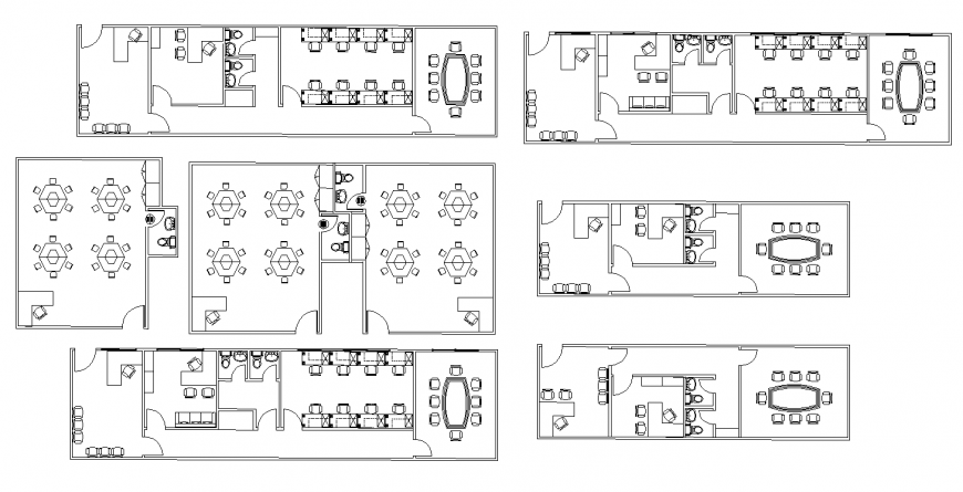 Office building structural plan 2d view layout dwg file