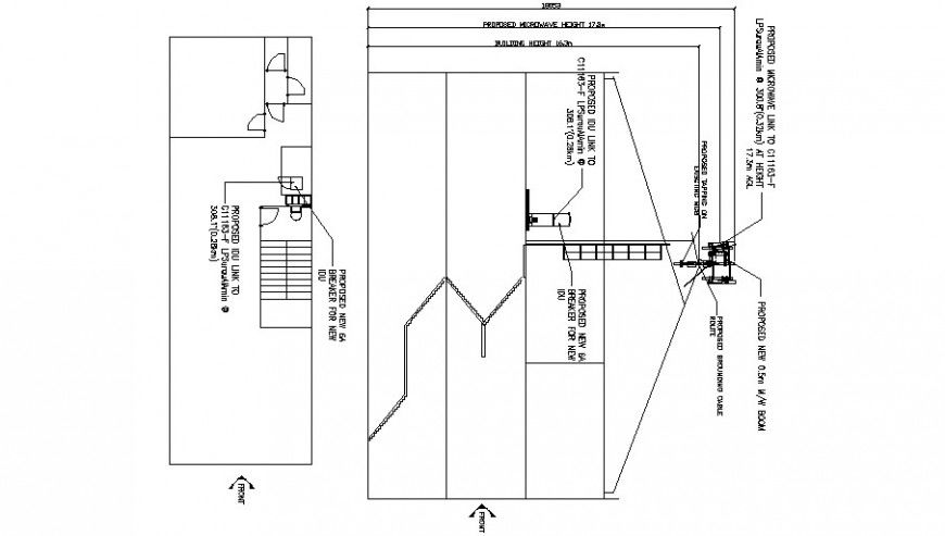 Office floor framing plan structure auto-cad drawing details dwg file