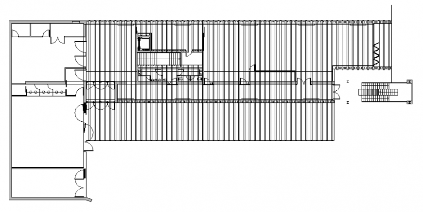 Office floor general plan and sanitary details dwg file