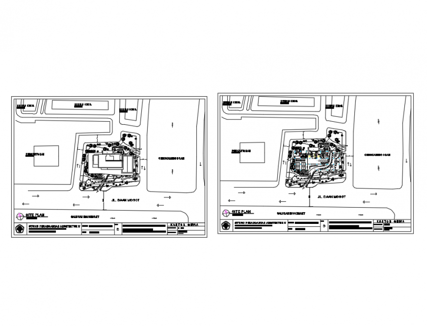 Office ground floor and first floor layout plan cad drawing details dwg file