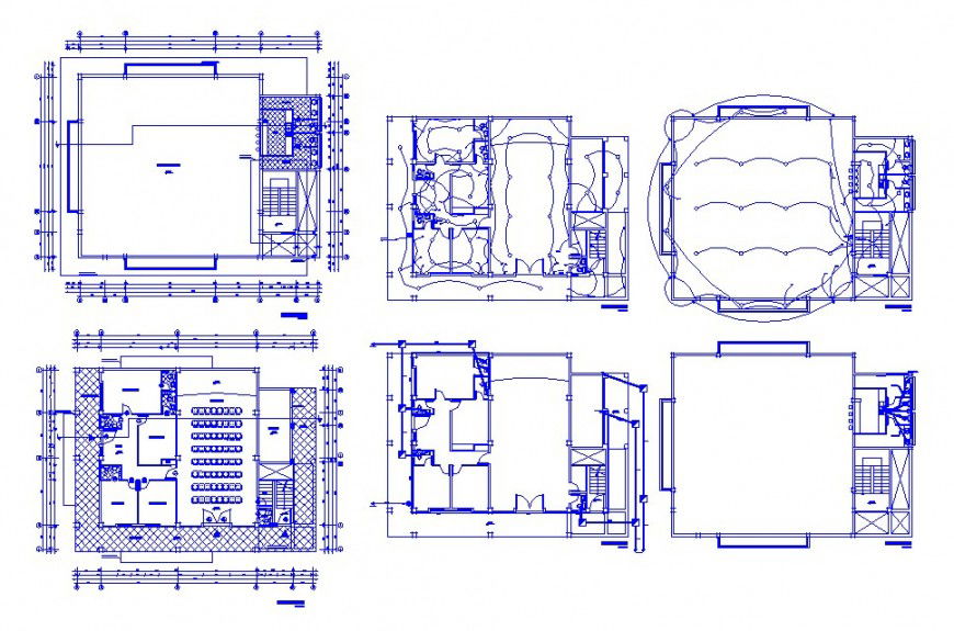 Office layout plan, electrical installation and structure cad drawing details dwg file