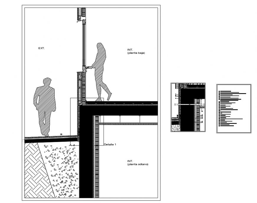 Office sectional details with dimensions dwg file