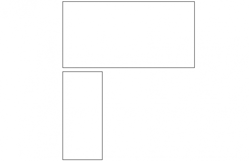 Office table and chair elevation block drawing details dwg file