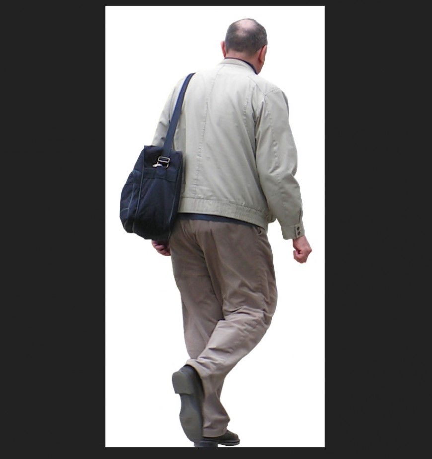 Old aged man 3d model layout photo file