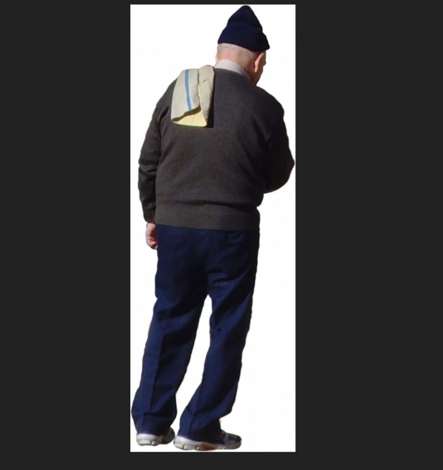 Old aged man detail 3d model JPEG file